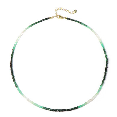 Collar en plata con Esmeralda de Brasil