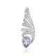Colgante en plata con Tanzanita sin calentar (MONOSONO COLLECTION)