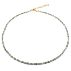 Collar en plata con Crisoberilo ojo de gato