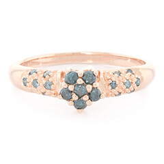 Anillo en plata con Diamante fantasía