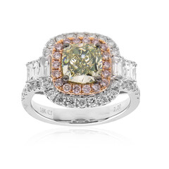 Anillo en oro con Diamante verde SI1 (CIRARI)