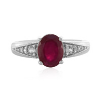 Anillo en plata con Rubí de Madagascar