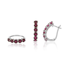 Anillo en plata con Rubelita