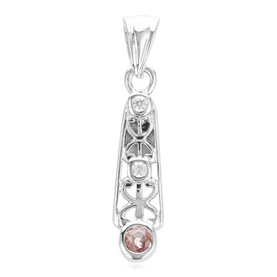 Colgante en plata con Zafiro Padparadscha
