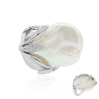 Anillo en plata con Perla Freshwater (TPC)