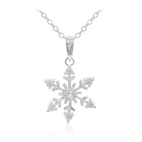 Collar en plata con Topacio blanco