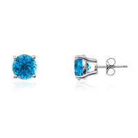 Pendientes en plata con Topacio de Marambaia