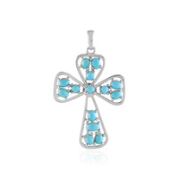 Colgante en plata con Turquesa bella durmiente