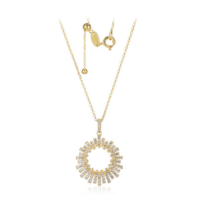 Collar en plata con Topacio blanco
