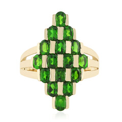 Anillo en oro con Diópsido de Rusia (La Revelle)