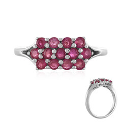 Anillo en plata con Rubí de Madagascar