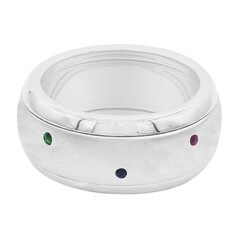 Anillo en plata con Rubí de Madagascar