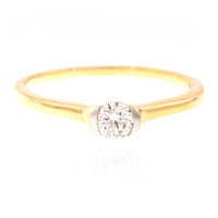 Anillo en oro con Diamante limpio a lupa D (LUCENT DIAMONDS)