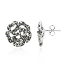Pendientes en plata con Marcasita
