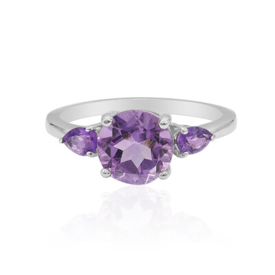 Anillo en plata con Amatista
