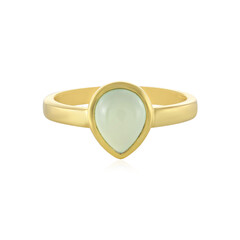 Anillo en plata con Calcedonia agua