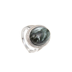 Anillo en plata con Serafinita