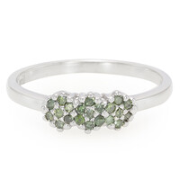Anillo en plata con Diamante fantasía