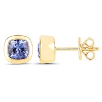 Pendientes en plata con Tanzanita