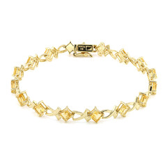 Brazalete en plata con Citrino