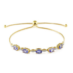 Brazalete en plata con Tanzanita