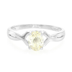 Anillo en plata con Cuncita amarillo canario
