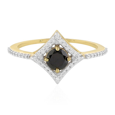 Anillo en oro con Diamante negro