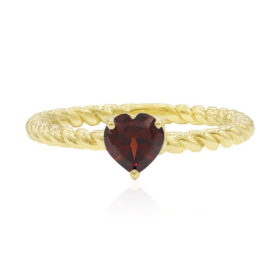 Anillo en plata con Granate de Mozambique