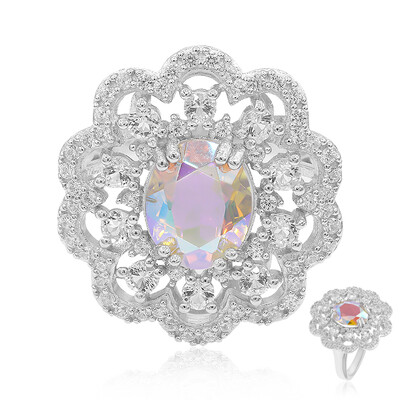 Anillo en plata con Cuarzo Rayo de luna
