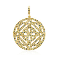 Colgante en plata con Diamante fantasía