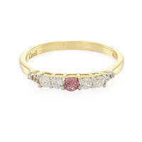Anillo en plata con Zafiro Padparadscha