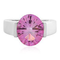 Anillo en plata con Topacio aniversario