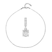Set en plata con Topacio blanco