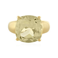 Anillo en plata con Quarzo limón