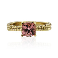 Anillo en oro con Turmalina rosa (Adela Gold)