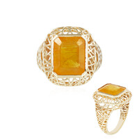 Anillo en oro con Zafiro amarillo de Madagascar (Ornaments by de Melo)