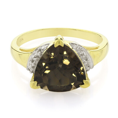 Anillo en plata con Cuarzo ahumado