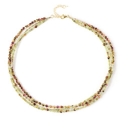 Collar en plata con Hematita mística (Riya)
