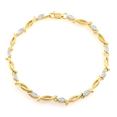 Brazalete en plata con Diamante I2 (J)