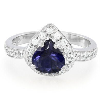 Anillo en plata con Iolita de Orissa