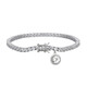 Brazalete en plata con Topacio blanco (Adela Silber)