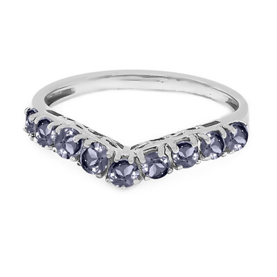 Anillo en plata con Tanzanita sin calentar