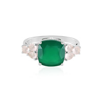 Anillo en plata con Ónix verde