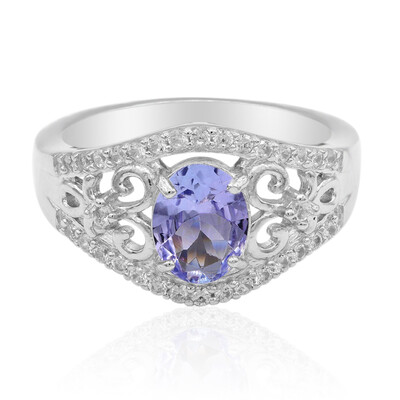 Anillo en plata con Tanzanita