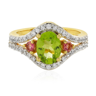 Anillo en plata con Peridoto
