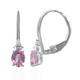 Pendientes en oro con Zafiro rosado (CIRARI)