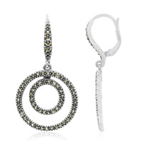 Pendientes en plata con Marcasita
