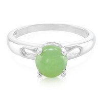 Anillo en plata con Crisoprasa imperial