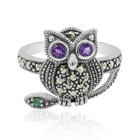 Anillo en plata con Amatista