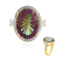 Anillo en plata con Cuarzo místico
